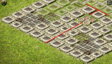 Dobry zamek w Stronghold Kingdoms - optymalne rozmieszczenie wież