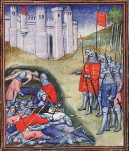 Edward III liczy poległych w bitwie pod Crécy